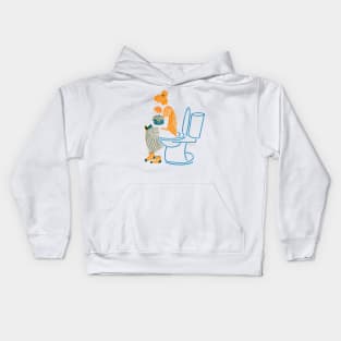 Toilet Time Kids Hoodie